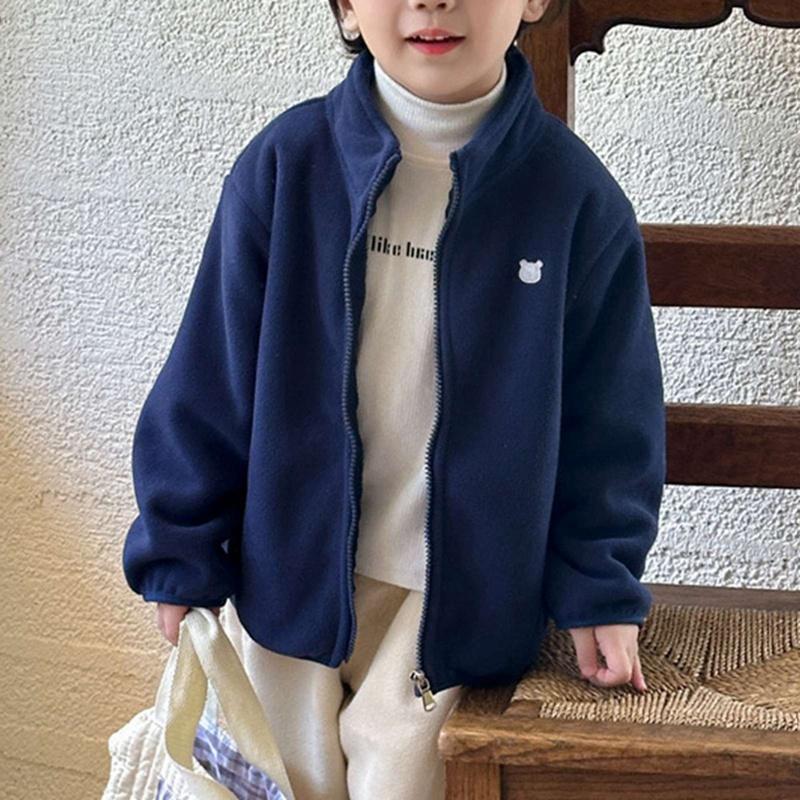 1-11 Years Kids Printed Zipper Coat