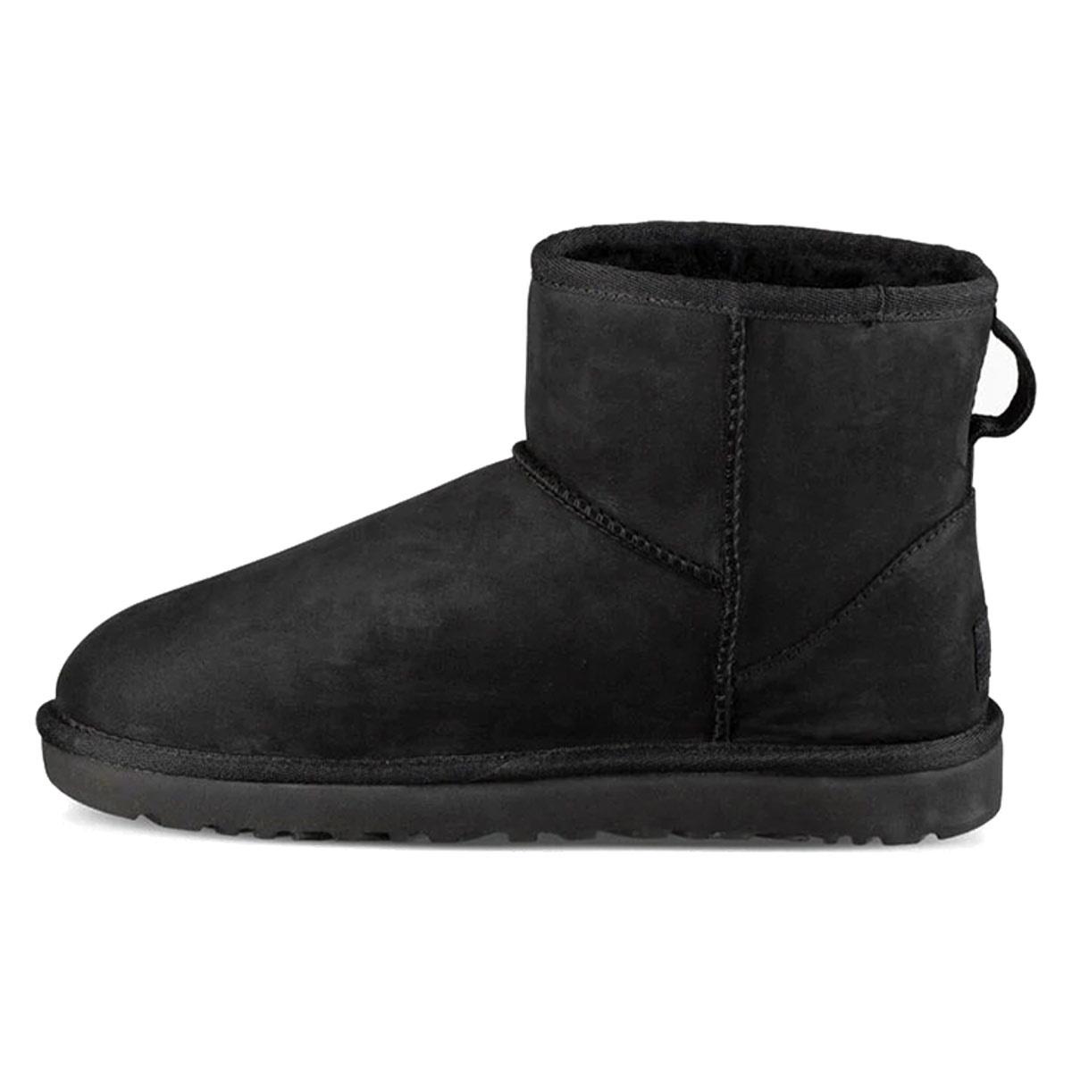 (WMNS) UGG Classic Mini Leather Snow Boots Black Women s 1016558-BLK EU 36