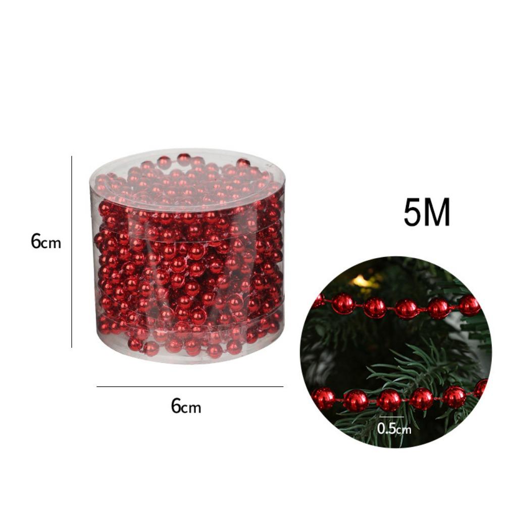 5M String Bead Chain Multicolor Hanging Decoration Creative Christmas Decoration  Indoor Decoration