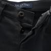 Valentino Made In Italy Uncut Hem Skinny Pants W27 Black Button Fly Men's Used