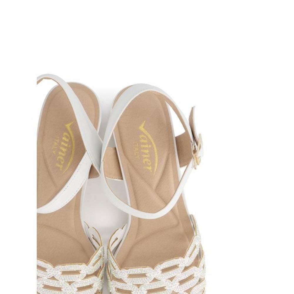 Vainer White Women S dreSS SandalS A390e0v1wb