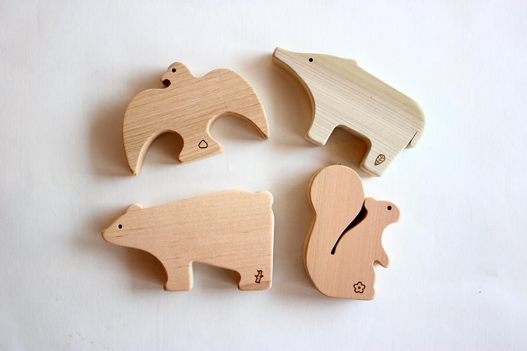 Oak Village Wooden Toys: Forest Animals, a Good Toy Selection for Playing in Nature