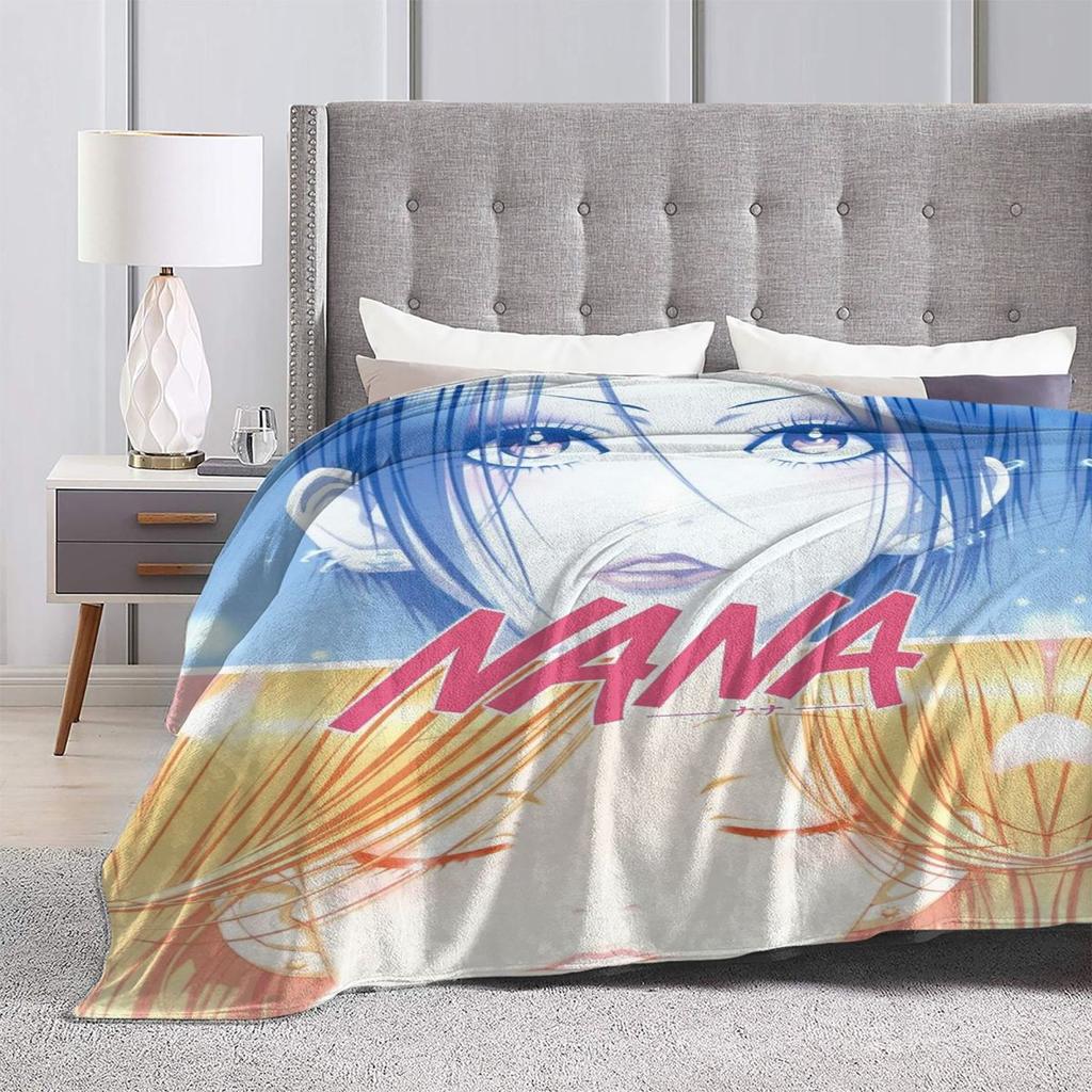 Nana Anime Blankets Soft Warm Flannel Throw Blanket Bedding for Bed Living room Picnic Travel Home Couch