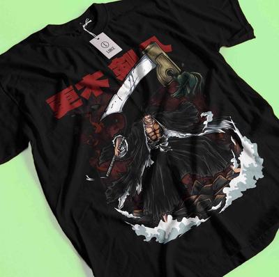 Zaraki Kenpachi Shirt Bleach Anime Tshirt Ichigo Bankai T-Shirt Aizen Yhwach Tee