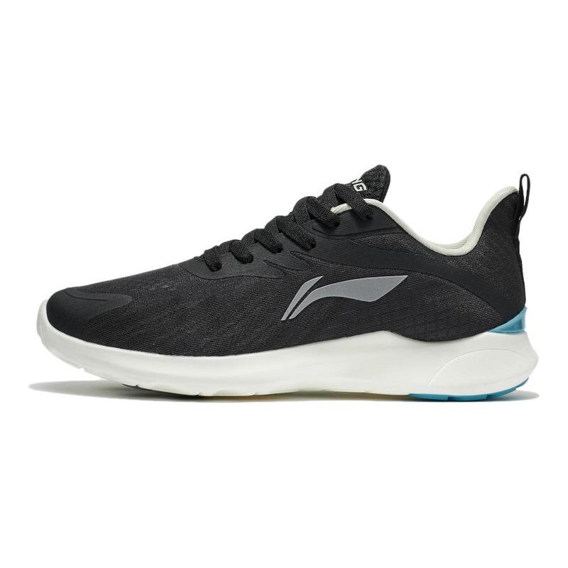 Li-Ning Qingyi Мужские низкие беговые кроссовки Черные Мягкая упругая подошва Дышащие ARSU081-3 41