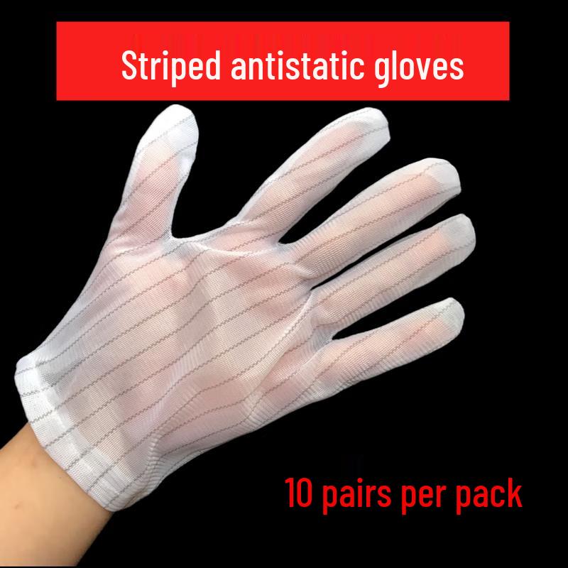 Anti-static Dotted Striped Thin Work Gloves
