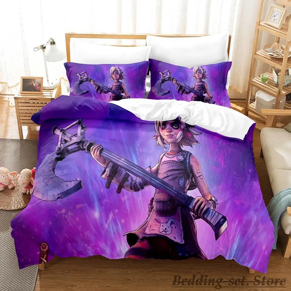 Game Tiny Tina's Wonderlands Bedding Set Single Twin Full Queen King Size Bed Set Adult Kid Bedroom Duvetcover Sets Anime
