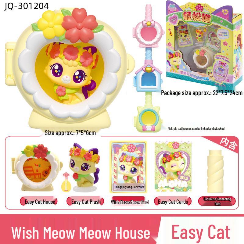 Beautiful Kitten Plush Toy Princess - Wish Meow Meow Birthday Gift for Girls