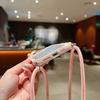 Diamond Glitter Crossbody Necklace Lanyard Case For iPhone 16 16E 11 12 13 14 15 Pro Max Plus Bling Transparent Soft Cover
