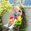 3 in 1 Detachable Kids Swing Seat with Safety Belt, Adjustable Rope for Indoor, Outdoor, Playground, Garden, Green