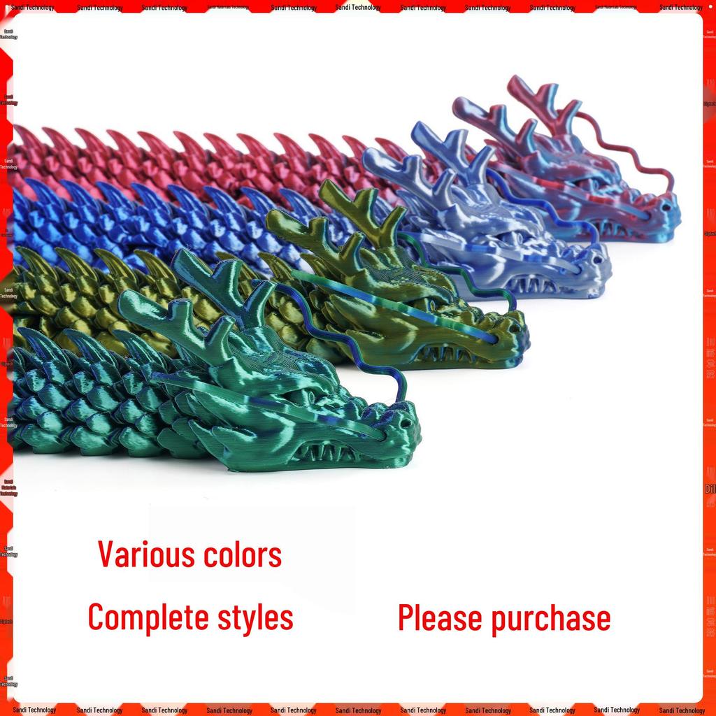 3D Printed Chinese Dragon Egg Ornament Toy Figurine Gift Craft