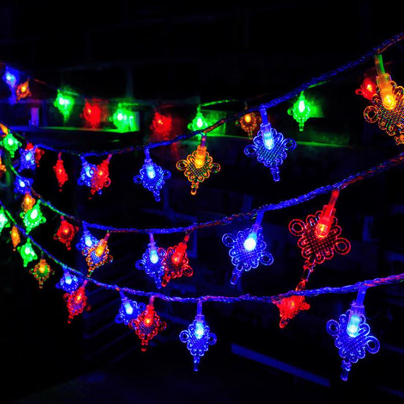 Chinese New Year LED Red Lantern String Lights