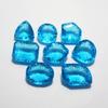 Natural Blue Topaz Pendant Size 500 Ct Mix Shape Ring Size Verified Gemstone p-224.-k