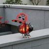 Outdoor Atmosphere Decorative Lights 2Pcs Solar Hanging Bee Lanterns, Waterproof Garden Lights, Cute Patio Lamps Insect Night for Porch Backyard Decor