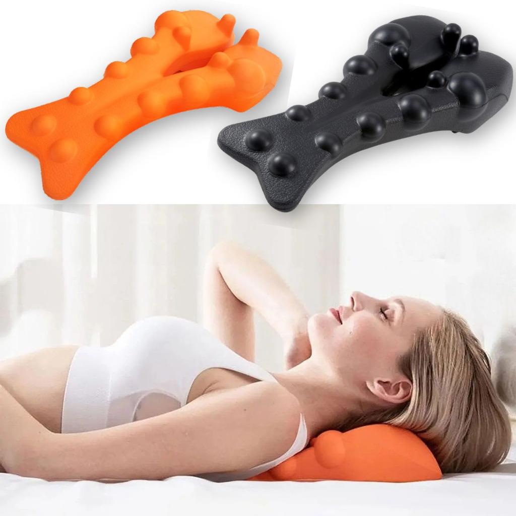 Neck Stretching Pillow for Neck and Shoulder Shiatsu Shoulder Blade Body Unisex Stretcher, Relief, Balls, Release, Support, Care, Massage, Stretching,