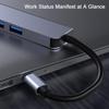 USB Type C Hub Mini High-speed USB C Splitter TF Card Reader Multiport USB C Dongle With TF Ports For Laptop Computer