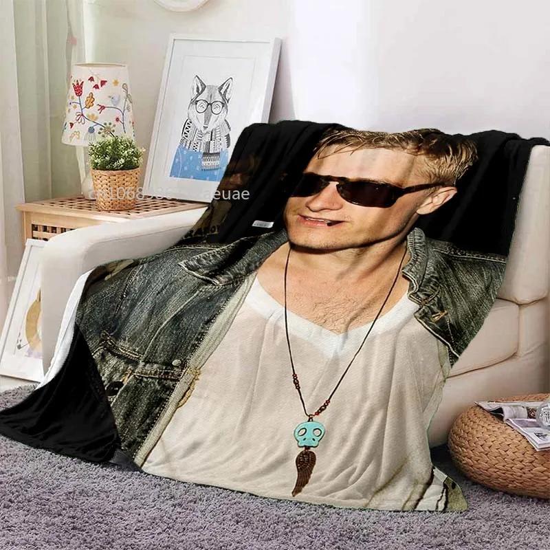 Josh Hutcherson Poster Printed Flannel Blanket Soft Comfortable Home Travel Bed Plush Birthday Gift Fans Gift