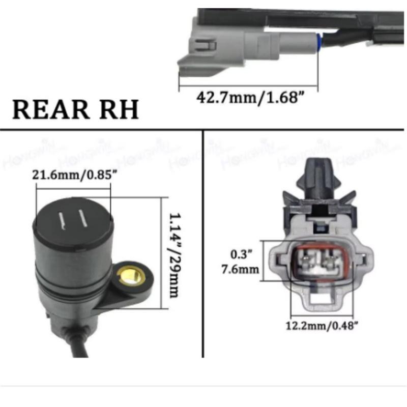 1/2/4pcs Front Rear Left Right ABS Speed Sensor For Toyota Hilux Vigo 89542-0K020 89543-0K020 89546-0K070 89545-0K070 895420K020