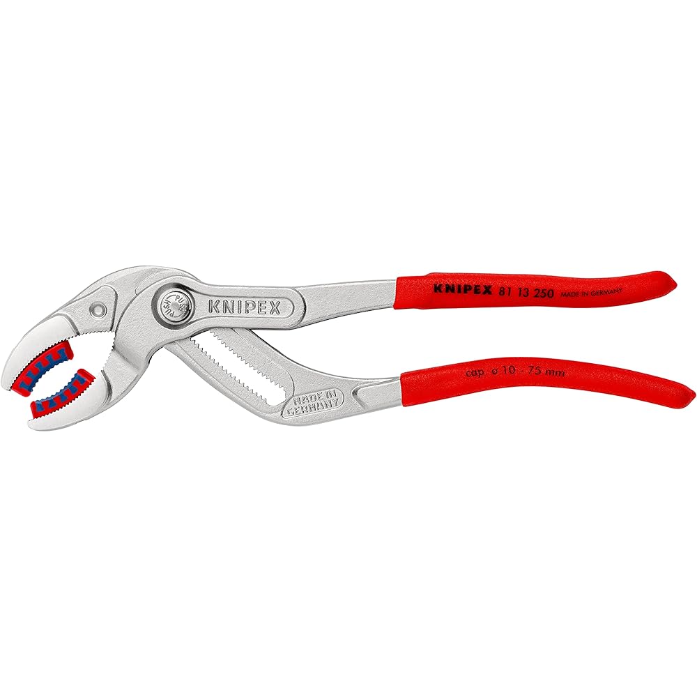 Knipex KNIPEX 8113-250 Pipe Pliers with Plastic Jaws (SB)