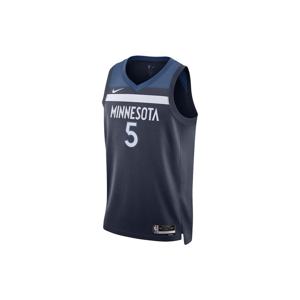 Nike Color Block Sleeveless Basketball Jersey 23-24 Season Timberwolves Edwards 5 Unisex jersey DN2085-105