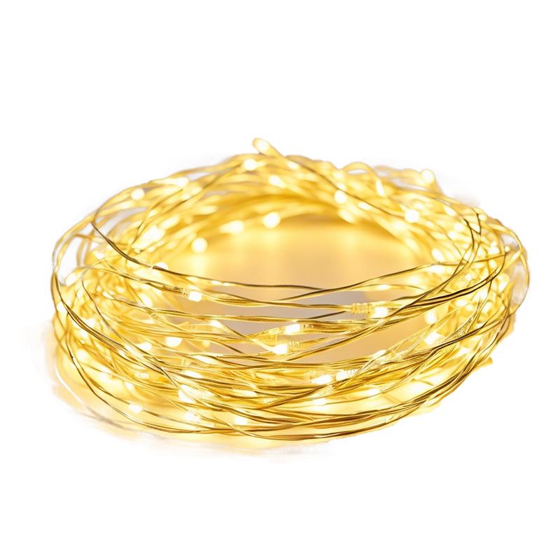 Starry LED Copper Wire String Lights, Colorful & Waterproof with 520 Small Bulbs