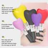Covers Colored Heart Shape Soft Dustproof Silicone Sleeve Protect Bristles Portable Blush