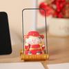 Creative God of Wealth Phone Holder: TV Drama-Themed Desktop Decoration and Office Resin Ornament