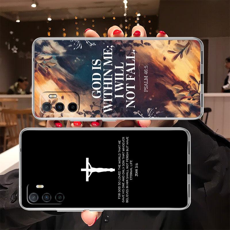 IK14 Bible verse Transparent Phone Case for Motorola Moto Edge 20 30 40 50 S30 Fusion Ultra Pro Neo Lite + G200 G23