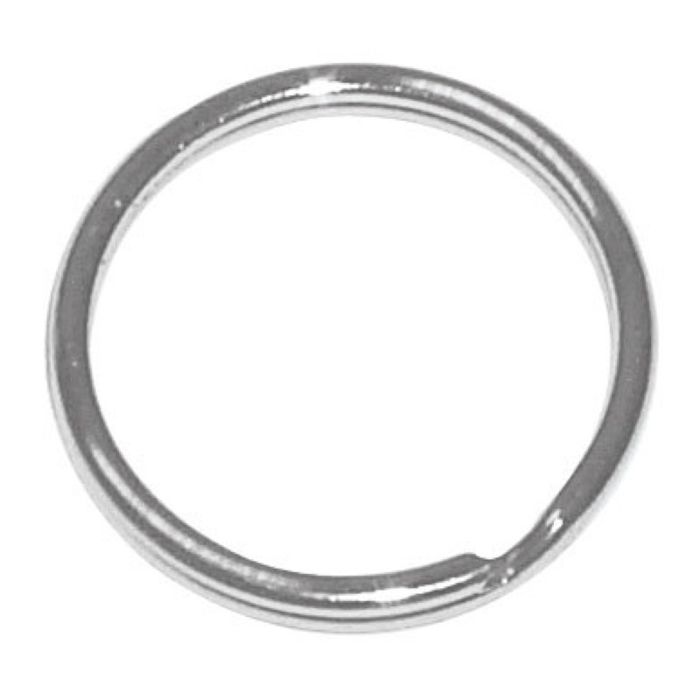 MégaCréa DIY - Keychain Rings 1.5 Cm Silver 12 Pieces
