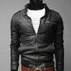 Jacket Fit Coat Streetwear Cool Men Fashion Leather Mens Winter Jackets Collar Autumn Outwear Slim