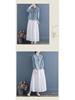 Chemise Vintage Broderie Chinoise Coton Lin Col Montant - Printemps/Automne 2025