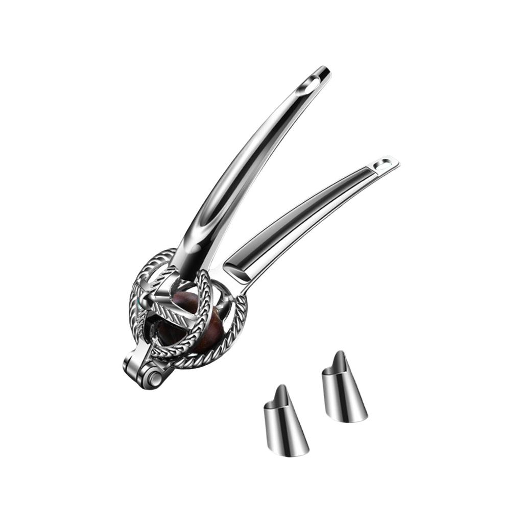Chestnut Cutter Tool Metal Labor Saving Lever-Action Chestnut Clip 7in Protable Visible Nut Tool Peeler