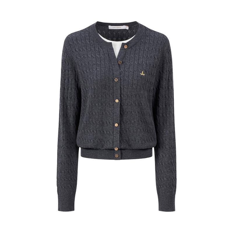 Navigare Women's Faux Two-Piece Knit Cardigan