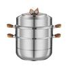 SHZH Edelstahl Dämpfertopf