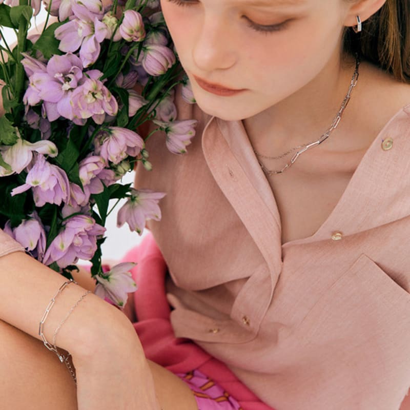 

JYDDM 925 Nest Chain Bracelet SILVER