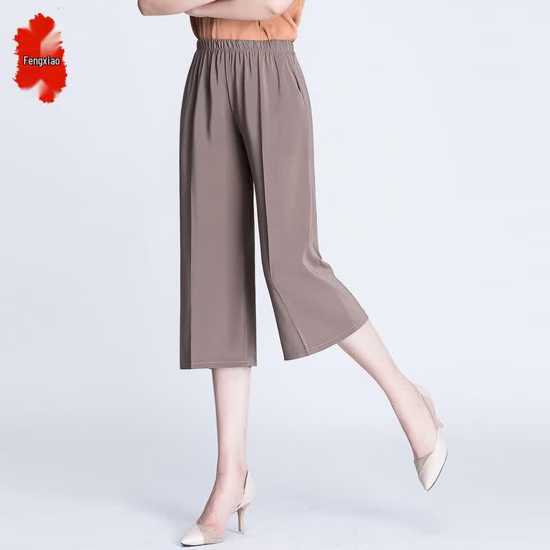 Women s Plus Size High-Waisted Capri Pants 4XL