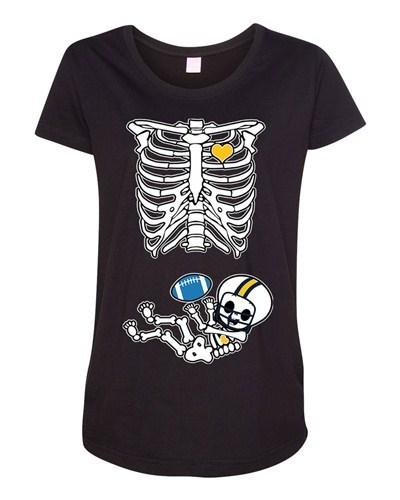 Baby Skeleton San Diego Football Maternity DT T-Shirt Tee Unisex T-Shirt XL