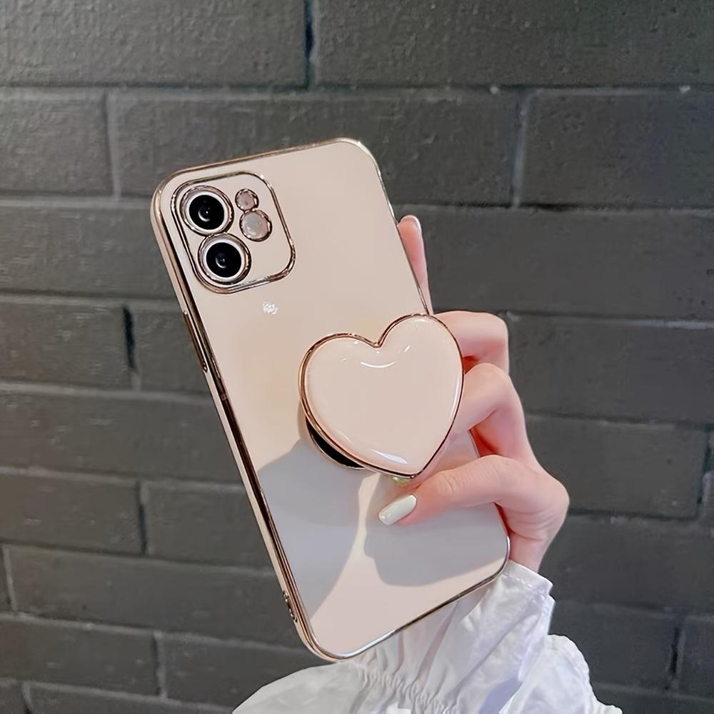 Luxury Heart-shaped Phone Grip Holder - Suitable for All Models, Reusable, Anti Drop, Holiday Gift