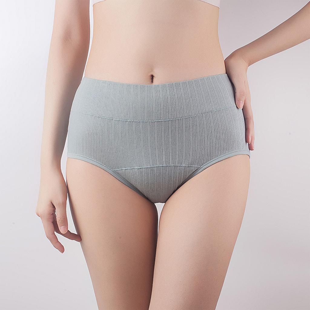 Women's Pocket High Waist Breathable Physiological Plus Size Underwear Menstrual Hygiene Pants