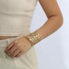 Europe American Style Wide Bangle Openings Cuff Bangles Hollow Leaf Flower Bracelet  Decoration