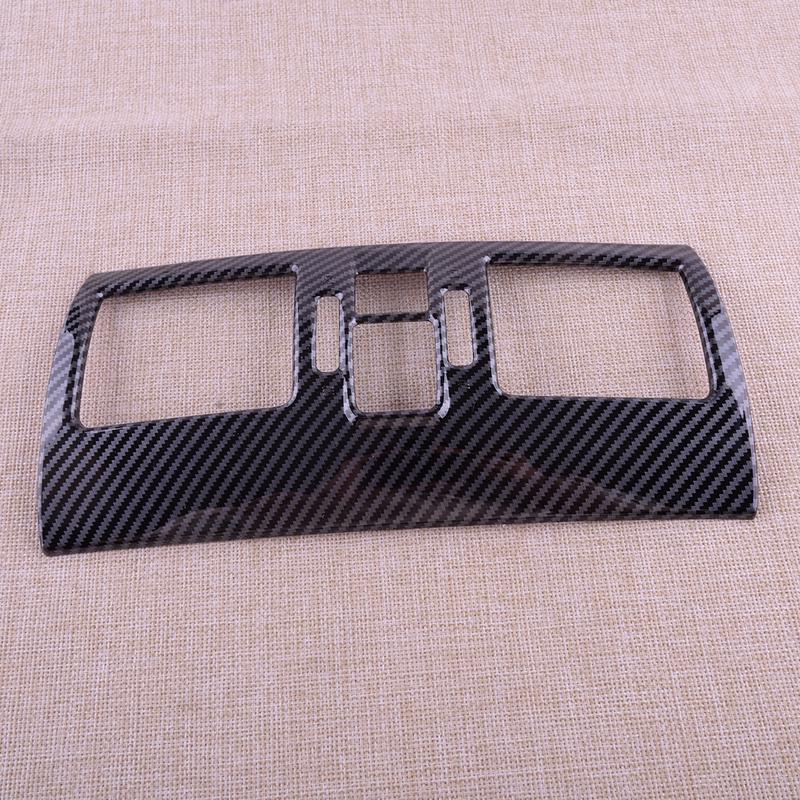 Car Center Console Air Vent Outlet Trim Cover Frame ABS Black Carbon Fiber Style Fit for Subaru WRX STi 2015-2017 2018