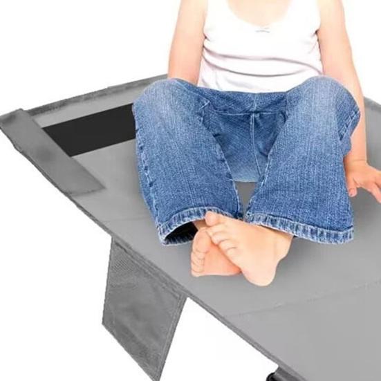 Kids Airplane Travel Footrest Extender Pad Foldable Flight Bed with Anti-Slip Support Seat Extension Pad for Children