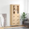 Highboard Sonoma Oak 69.5 x 34 x 180 cm Particleboard
