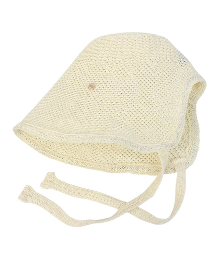 Yunibeosyeolkemiseuteuli Summer Logo Ivory Bonnet Hat