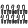 10Pcs Kayak Canoe Bungee Shock Cord Hooks Plastic Cord Rope AntiCorrosion Hooks for Boat
