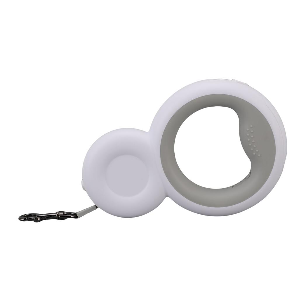 Retractable Dog Leash Built In Poop Bag Holder with LED Light Pet Walking Leash for Medium Dogs Up