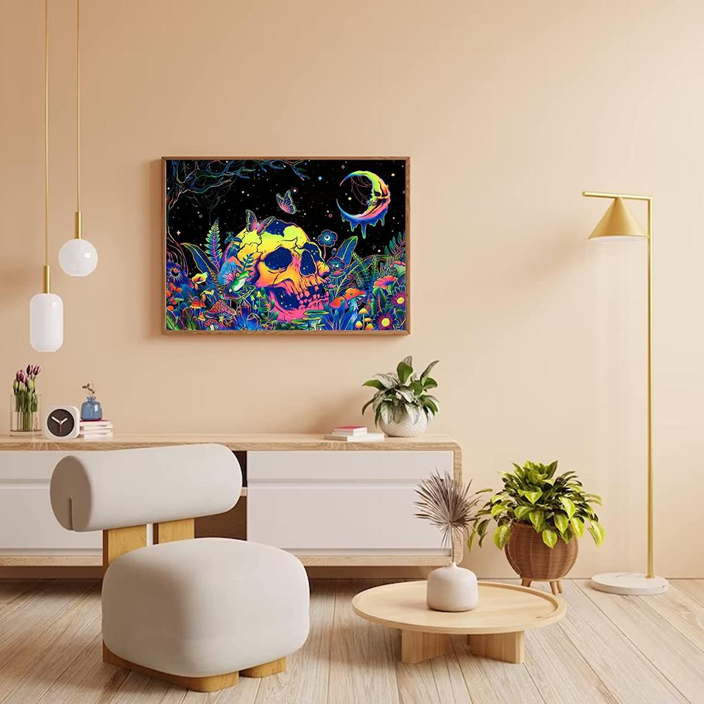 5D DIY Diamond Painting Butterfly Flower Skull Diamond Embroidery Cross Stitch Kit Full Rhinestone Mosaic Home Decor Gift