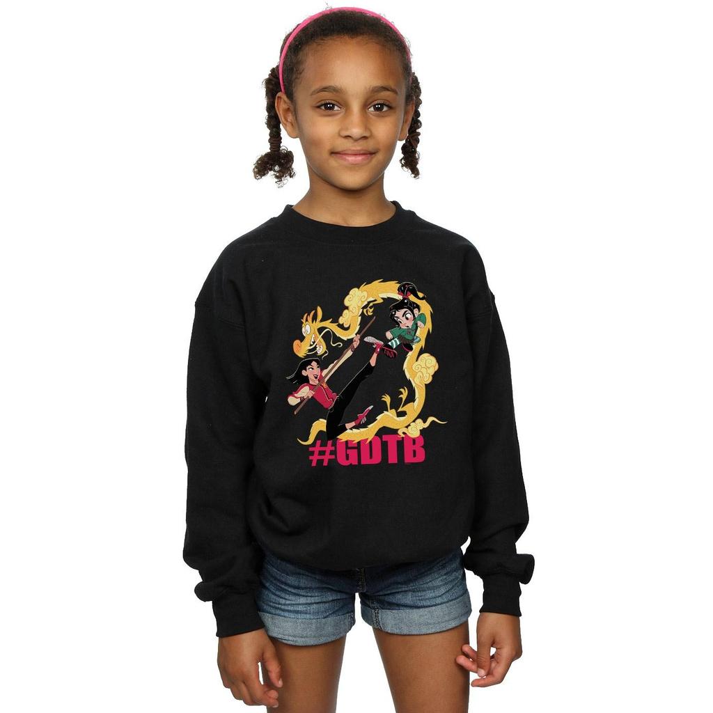 Disney Girls Wreck It Ralph Mulan And Vanellope Sweatshirt