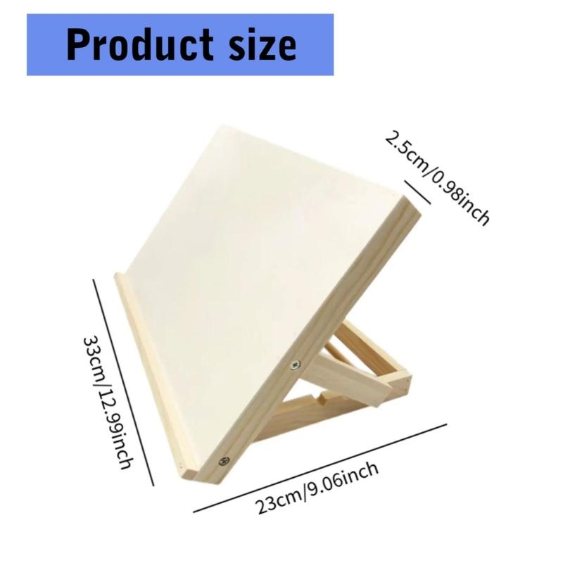 Portable Wood Tabletop Easel Angles Adjustable Drawing Easel Stand for Artist Beginner Sketching Watercolor Oil Painting