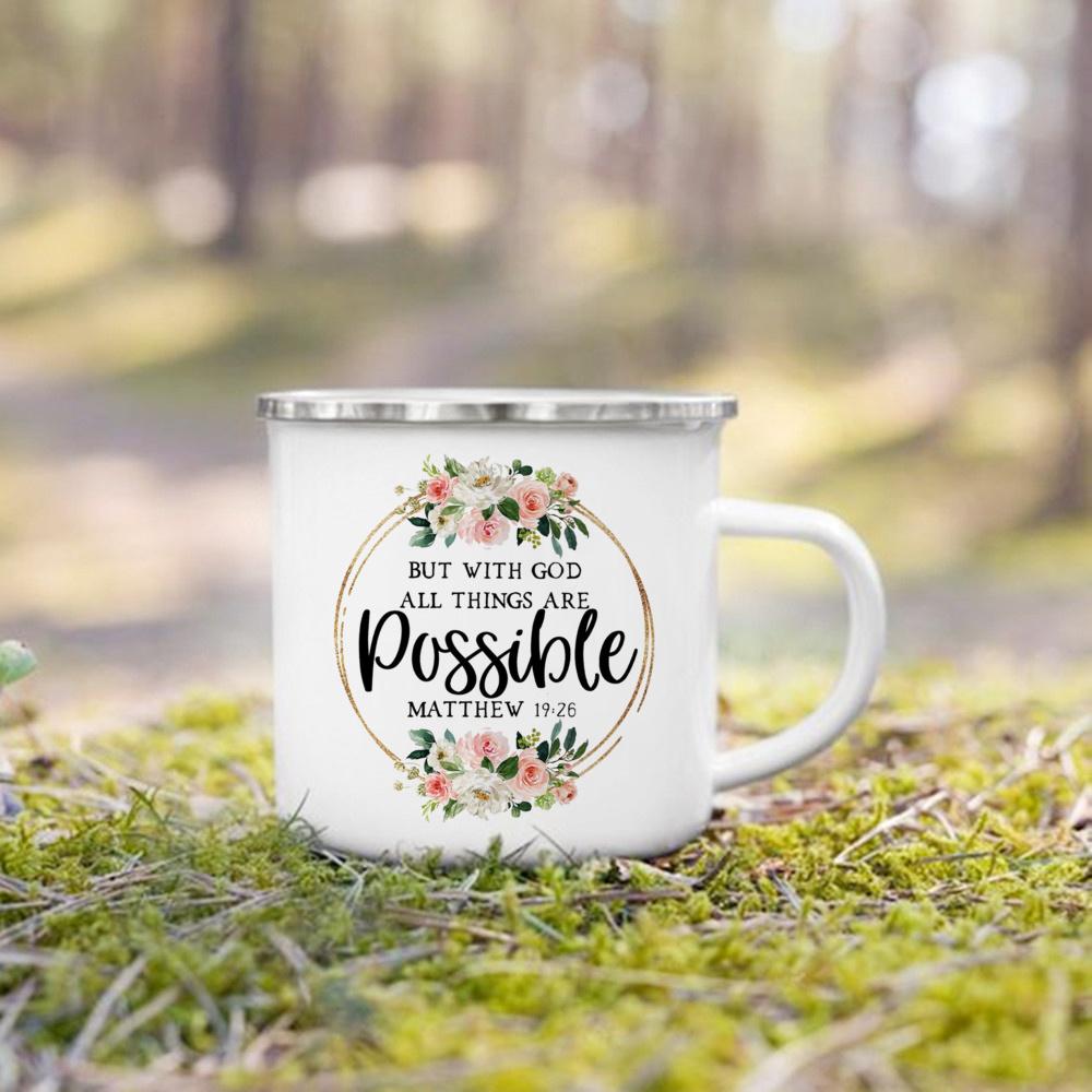 

This Is My Bible Reading Mug Printed Enamel Mugs Christian Creative Coffee Cups Drinks Dessert Breakfast Milk Handle Cup Gifts 360ml